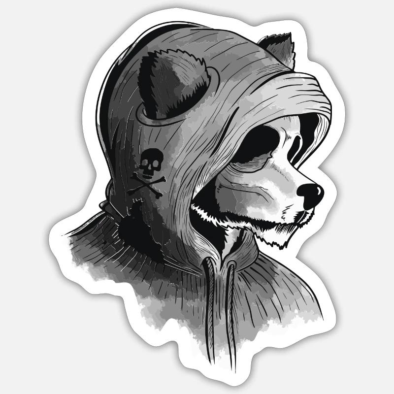 panda wearing hoodie